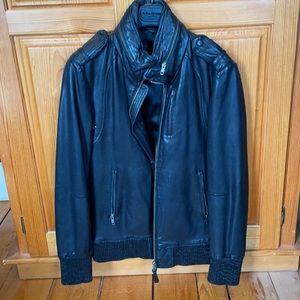 Men’s Mackage Leather Jacket. Black 38R